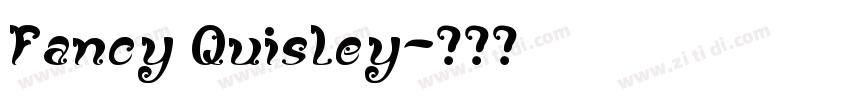 Fancy Quisley字体转换